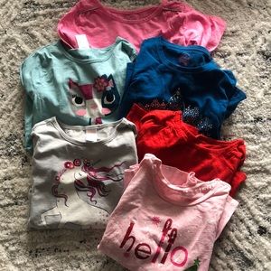 6 long sleeve girls shirts
